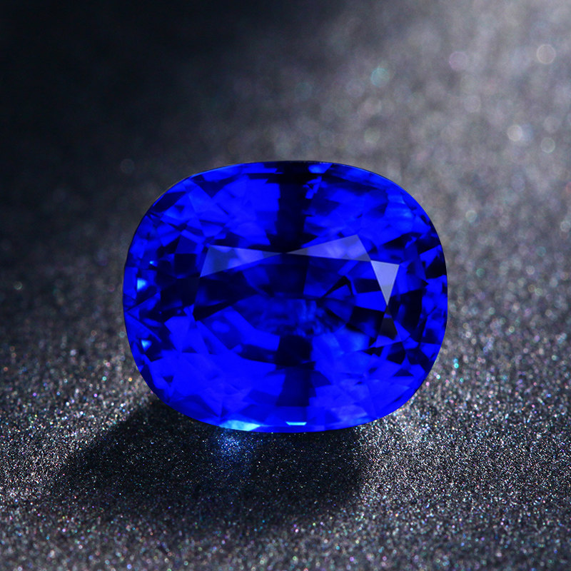 缘彩珠宝 8.48克拉天然斯里兰卡皇家蓝宝石裸石定制 grs国际证书
