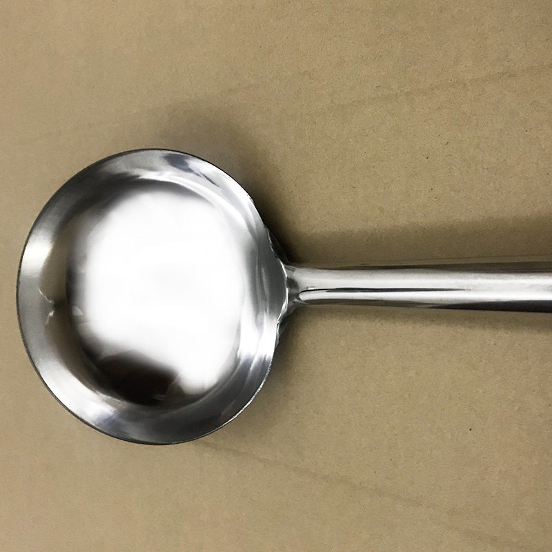 炒勺加厚不锈钢8两10两12两酒店厨房长柄炒菜汤勺