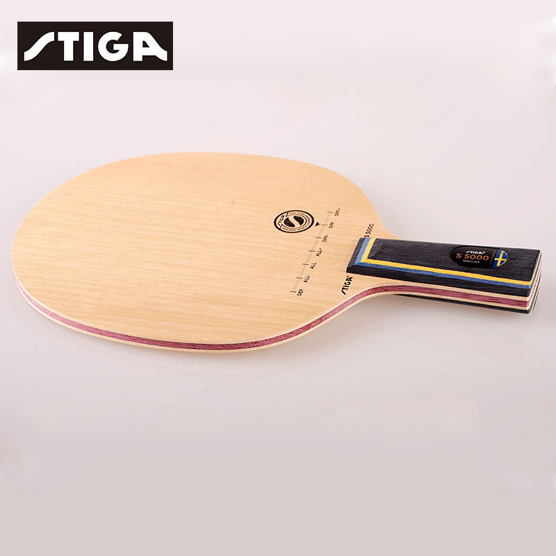 正品斯蒂卡乒乓球底板stiga直板横拍 斯帝卡5层纯木s-5000wrb球拍