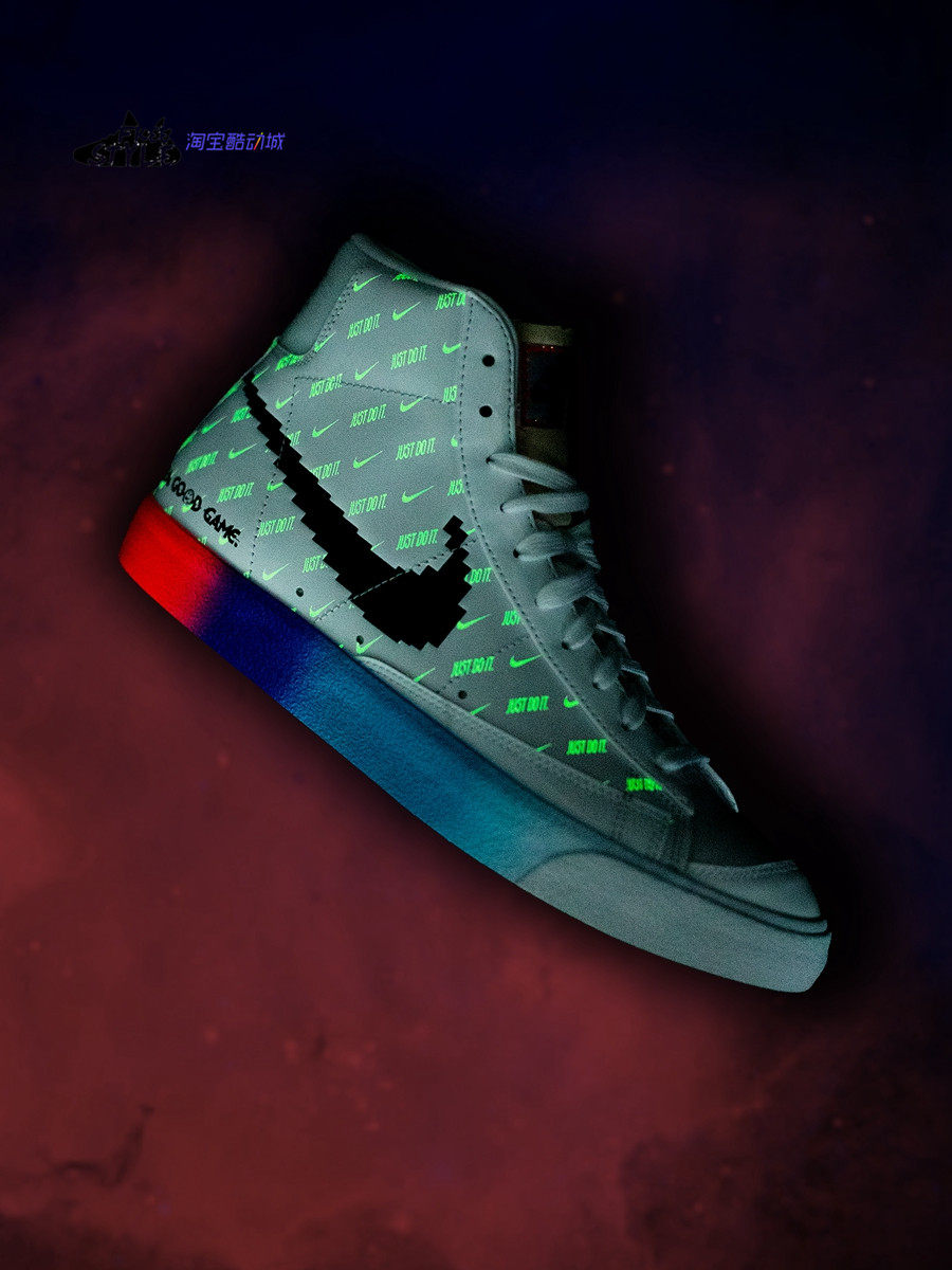 nikeblazermidhavegoodgame电玩像素板鞋dc3280101板鞋