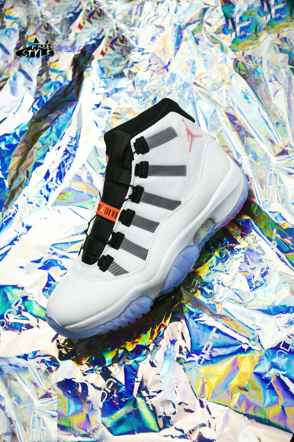 air jordan 11 adapt aj11 灰白红 无线充电自动系带 dd3522-100