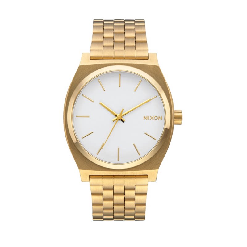 代购正品nixon尼克松手表金绿色绿水鬼简约男防水腕表a0451919