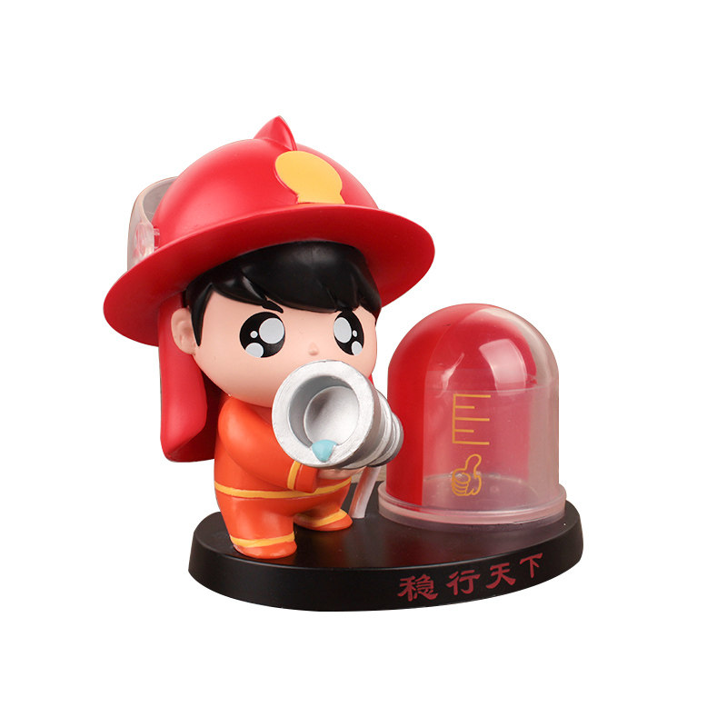 消防礼品战友训练道具消防员公仔车饰摆件手办潮玩盲盒