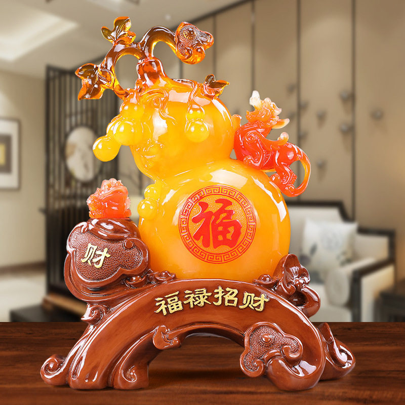 工艺品福禄招财葫芦摆件家居摆设酒柜其他特色其他特色工艺品