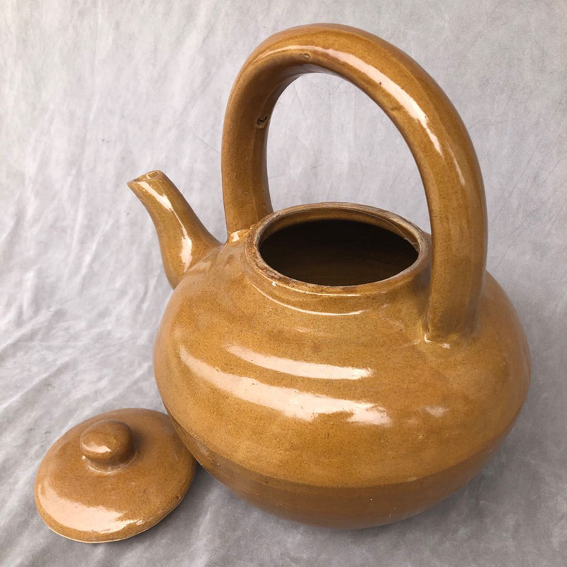 传统夏季三皮罐凉水壶 土陶水壶 粗陶凉水壶