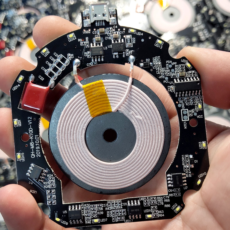 超薄快速无线充电器发射端模块pcba电路板线圈快充方案通用qi