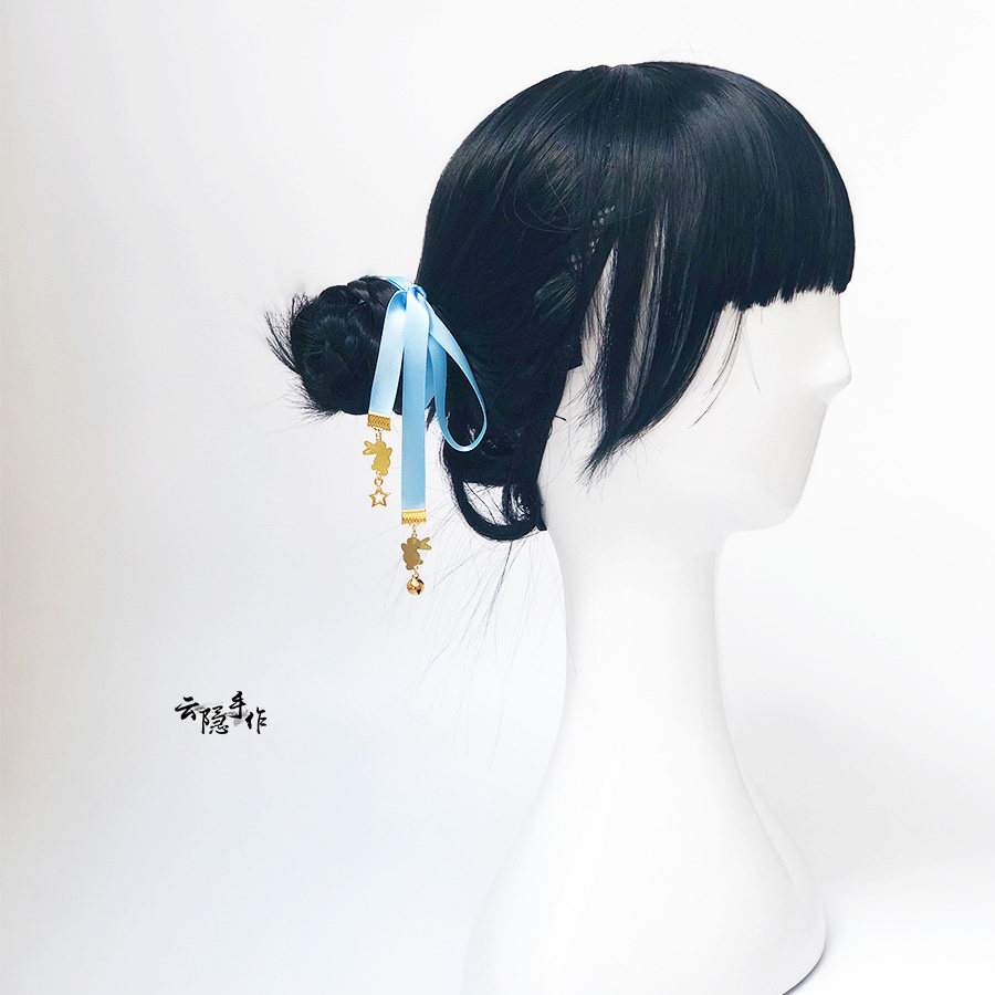 古风风发带汉头饰发绳二次元束发带飘带超仙动漫发饰