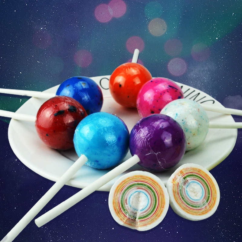 进口费罗伦jawbreaker棒棒糖一次舔不完的糖抖音网红糖彩虹舔舔糖