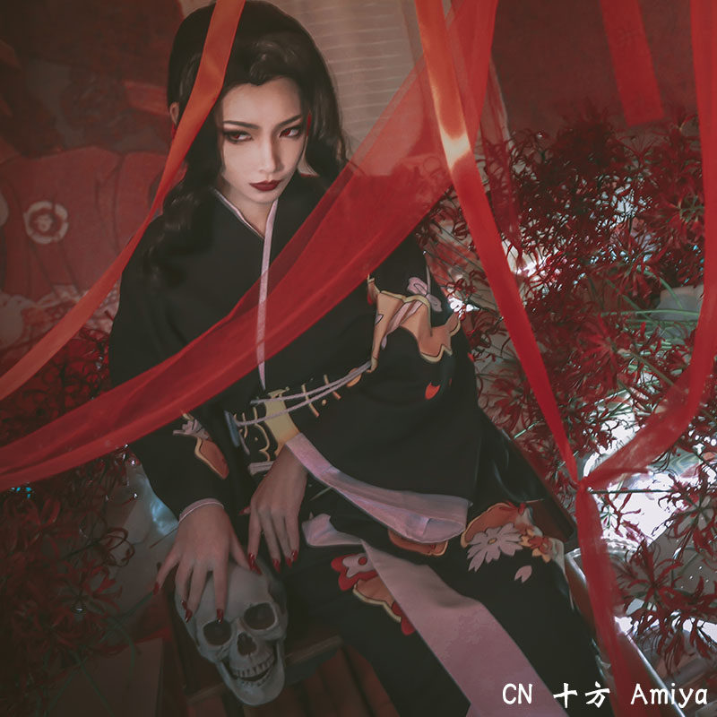 cosonsen鬼灭之刃鬼舞辻无女装大佬和服古装鬼王cosplay女装