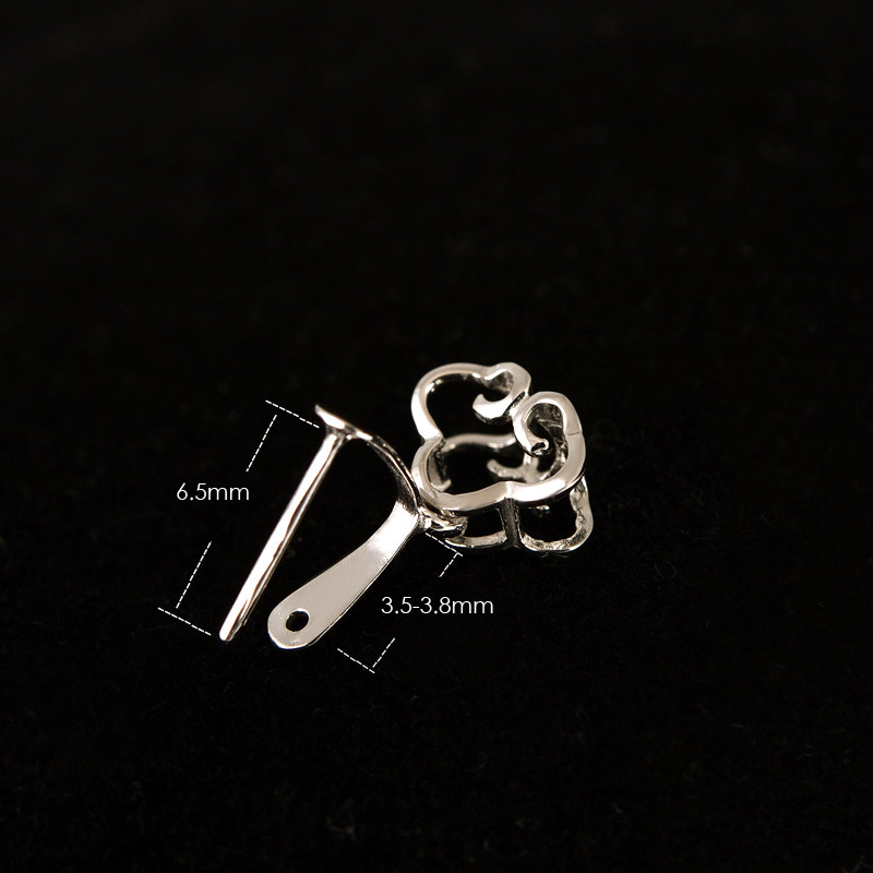 18k镶嵌扣子项链吊坠翡翠瓜子夹扣万能金扣头其他