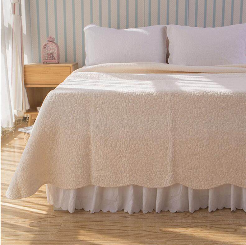 外贸韩国床盖夏凉空调绗缝衍缝全棉纯棉简约床盖