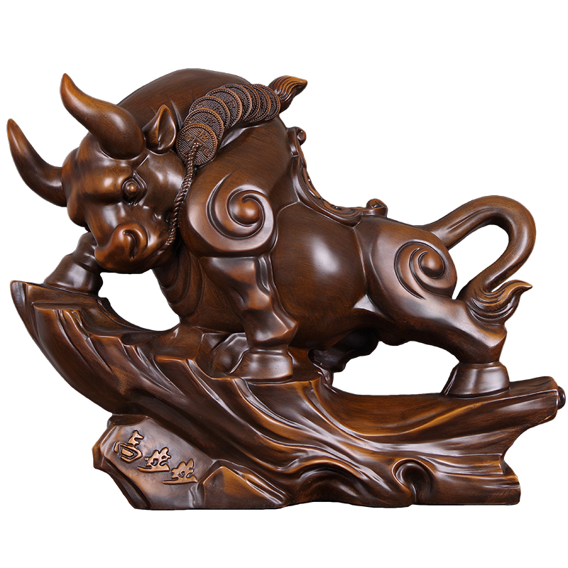 牛工工艺品摆件风水吉祥物办公室老板桌面招财摆设摆件