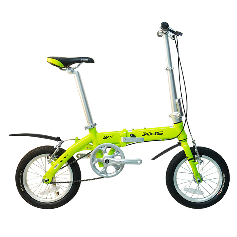 喜德盛折叠自行车14寸超轻便携铝合金户外骑行代步折叠自行车