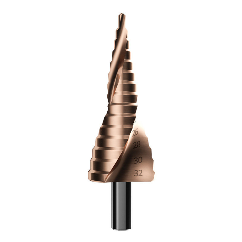 德力西宝塔钻头扩孔钨钢不锈钢钻铁专用锥形阶梯塔扩孔钻