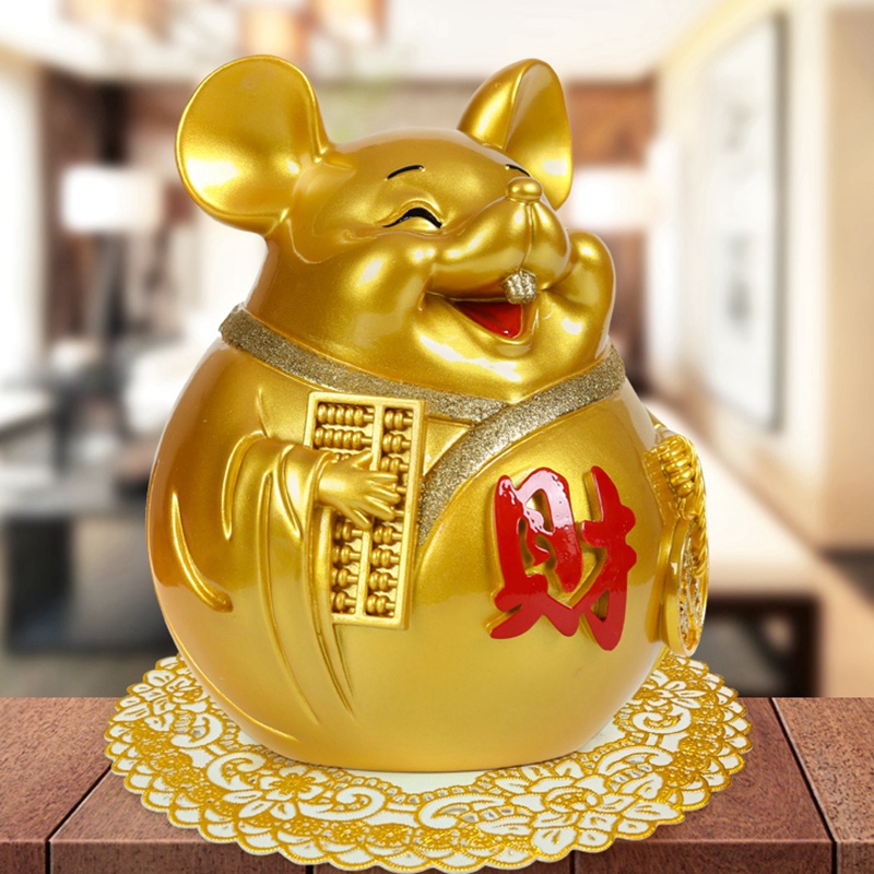 老鼠钱罐招财存钱鼠年可取进不出超大号开业储蓄罐