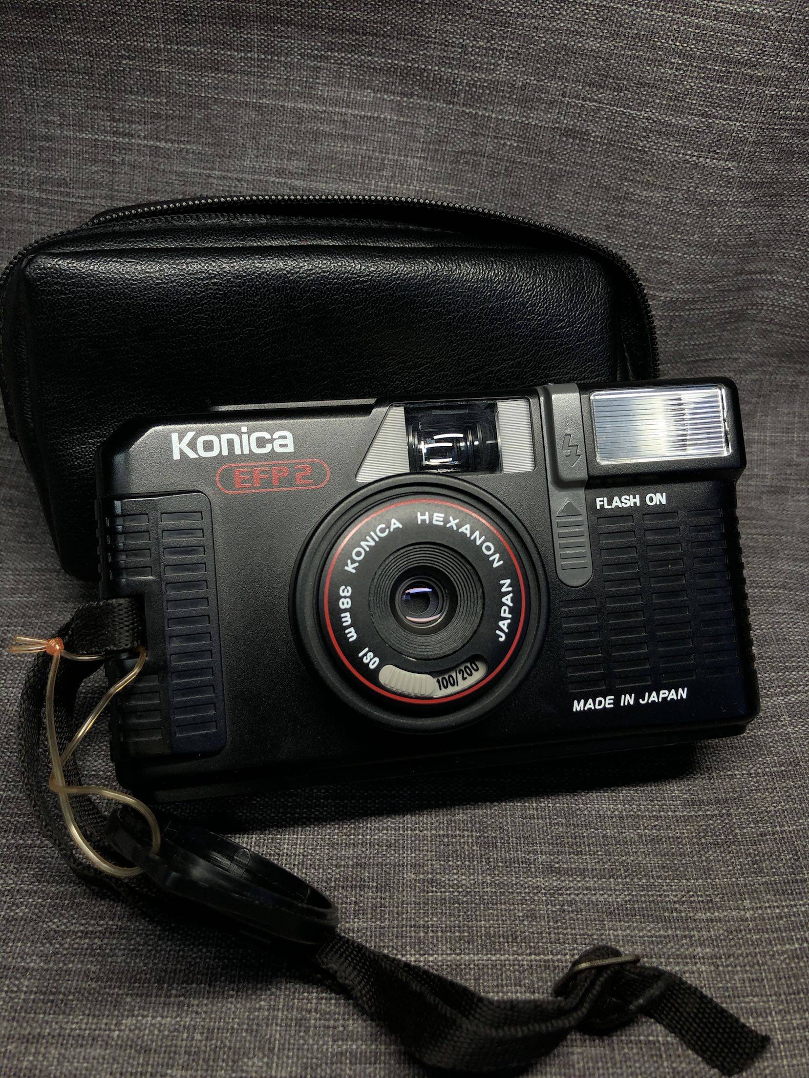 konica柯尼卡efp2黑色胶卷胶片菲林中古复古定焦旁轴相机