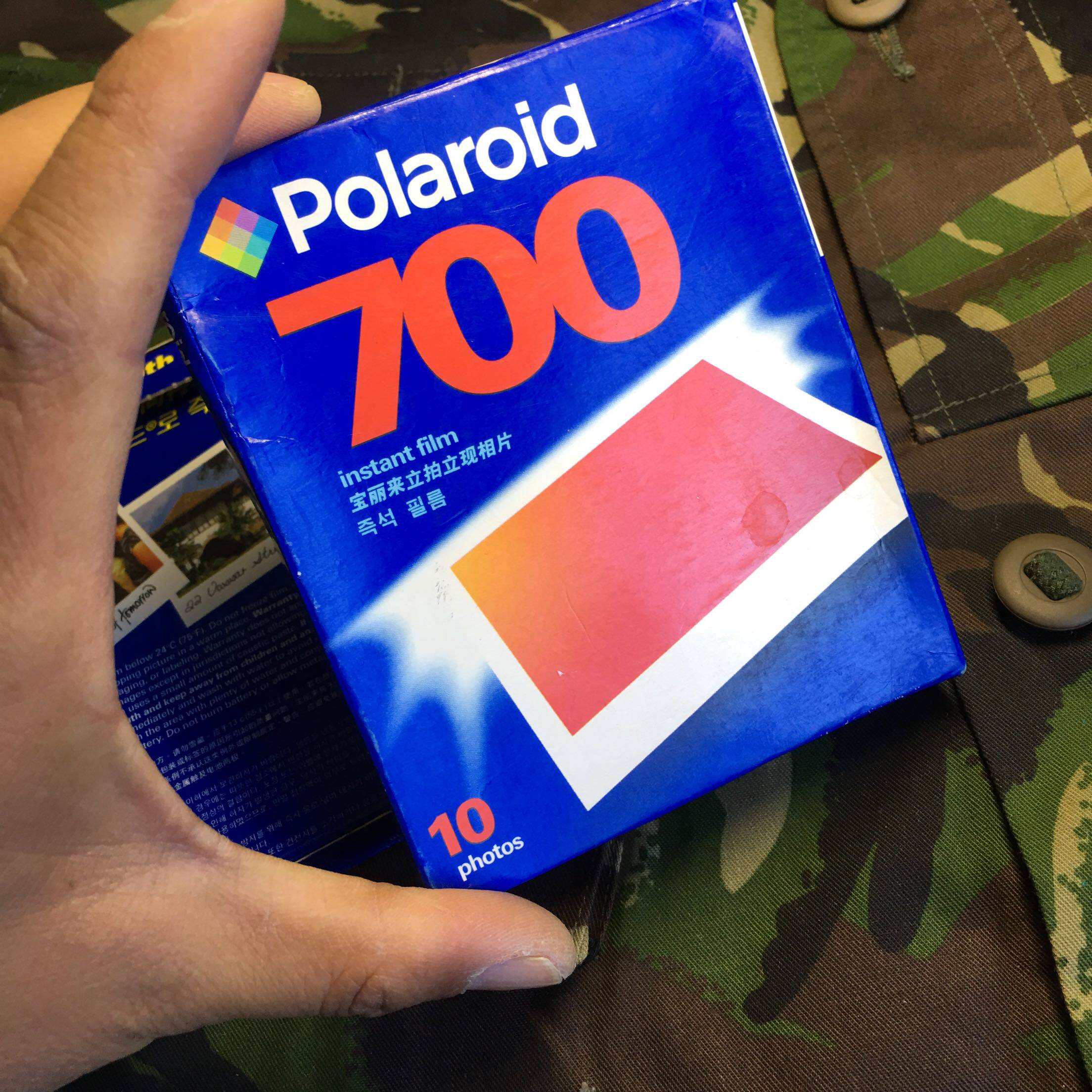 宝丽来相纸收藏使用久远过期拆封胶卷胶片中古一次成像