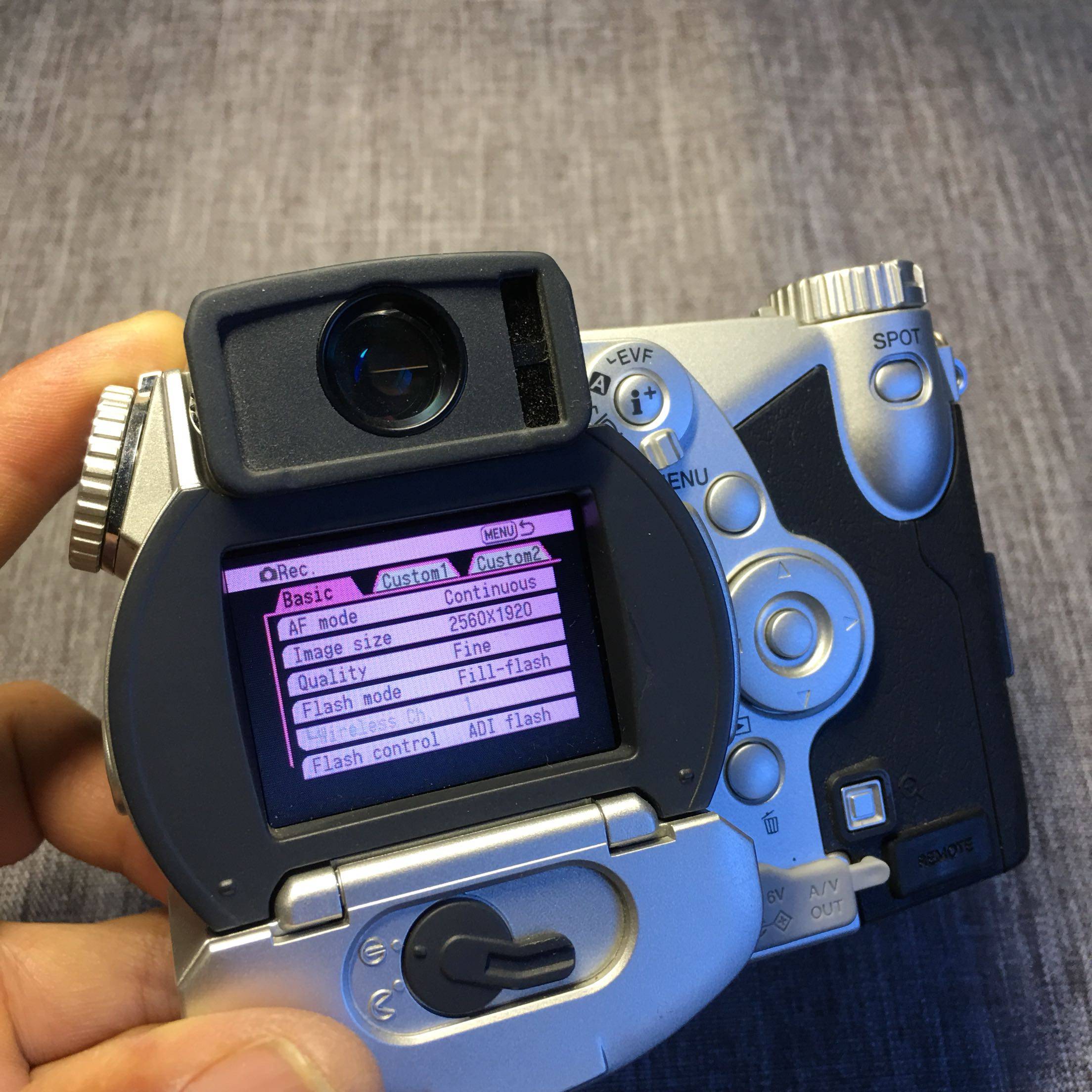 美能达dimage7i500w数码相机摆设机功能失效ccd中古复古旁轴相机