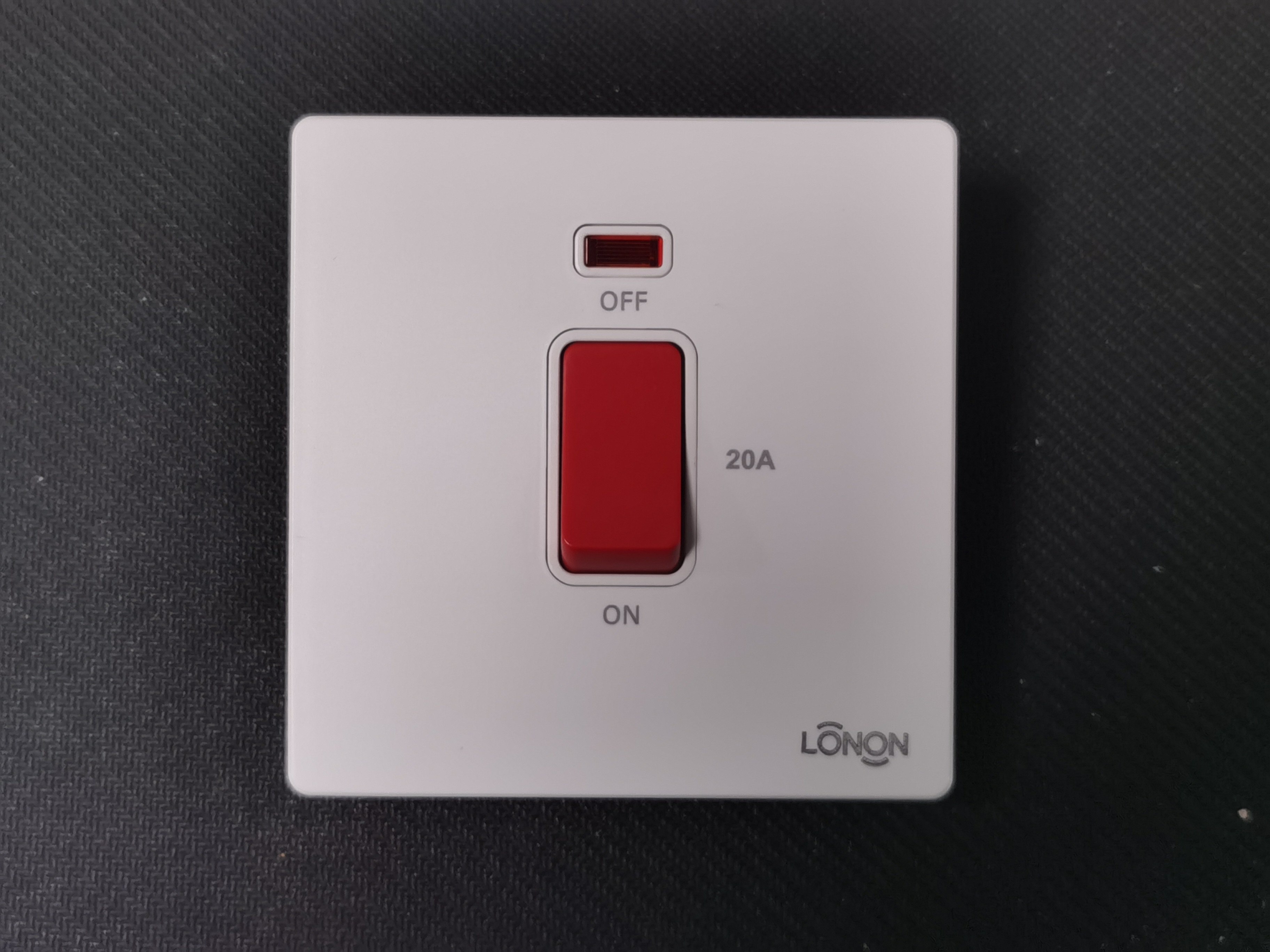 开关面板空调冷气朗能曲架墙面暗装单控开关