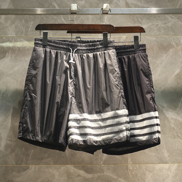 灭世！22ss高端夏季新款尼龙超薄速干四杠运动tb短裤男女沙滩裤潮