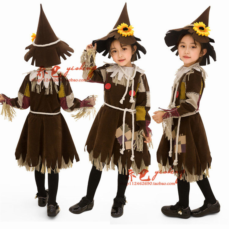 万圣节绿野仙踪cos舞台剧稻草人衣服表演演出演出服服装服饰
