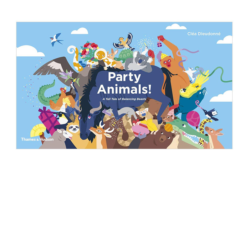 partyanimals派对动物互动式拉页绘本英文儿童读物原版书