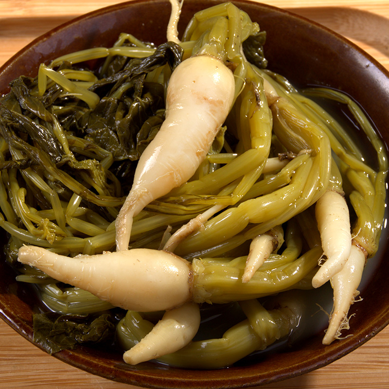 贵州特产毕节农家手工自制食盐正宗萝卜酸菜腌制