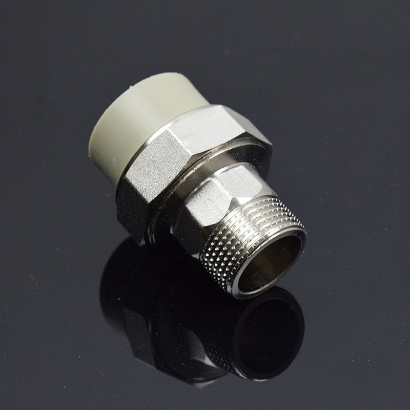 接头活接ppr灰色外丝ppr内丝暖气水管4分接头