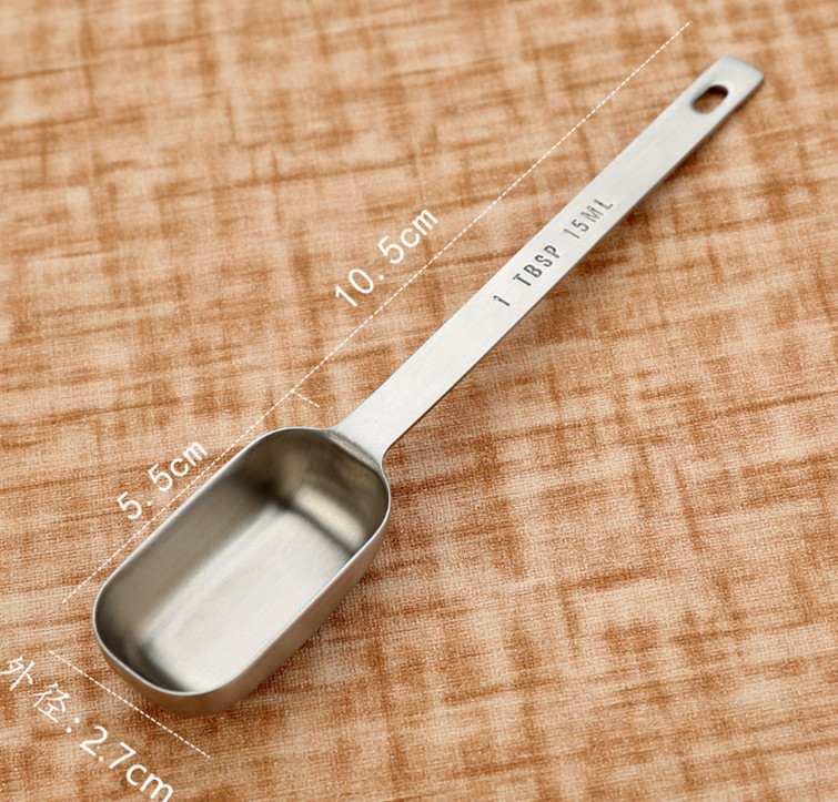 一体不锈钢咖啡奶粉勺子豆粉油糖调料克勺15ml量勺