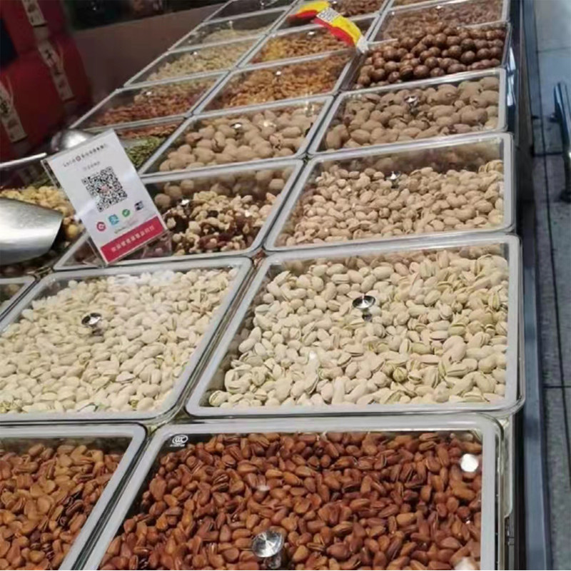 货架超市展示架散装干货饼干糖果食品柜小食食品超市货架