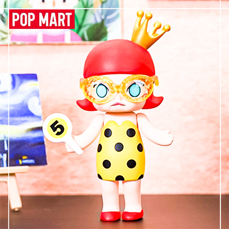 popmart泡泡玛特molly艺术大亨盲盒大艺术家潮玩确认风和日丽潮玩盲盒
