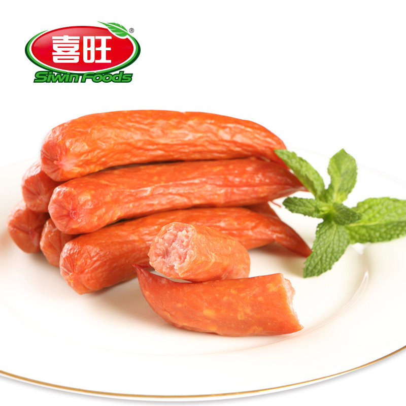 喜旺烤肠160g*5袋香肠肉肠 蒜香香辣味喜旺小红肠
