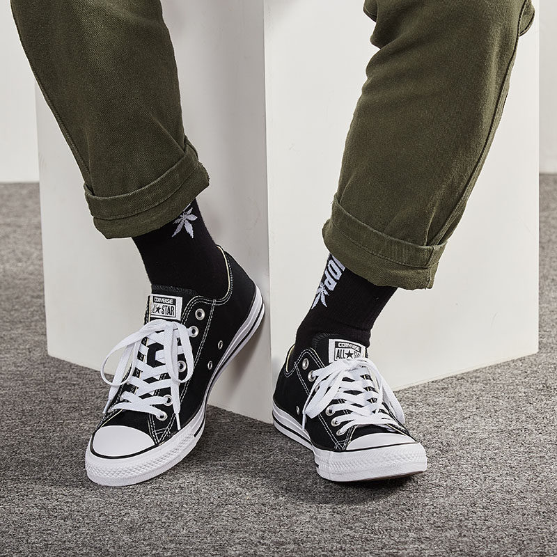converse匡威男女女鞋经典黑色休闲帆布布鞋all帆布鞋