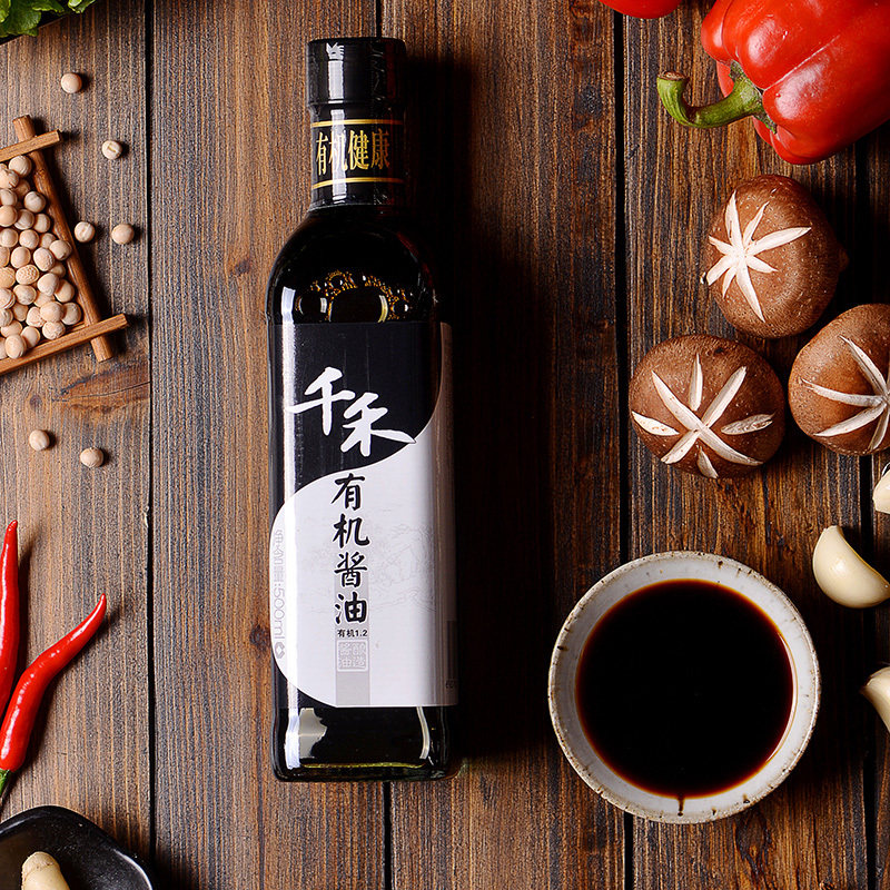酱油有机千禾添加500ml500ml无加组合酱油