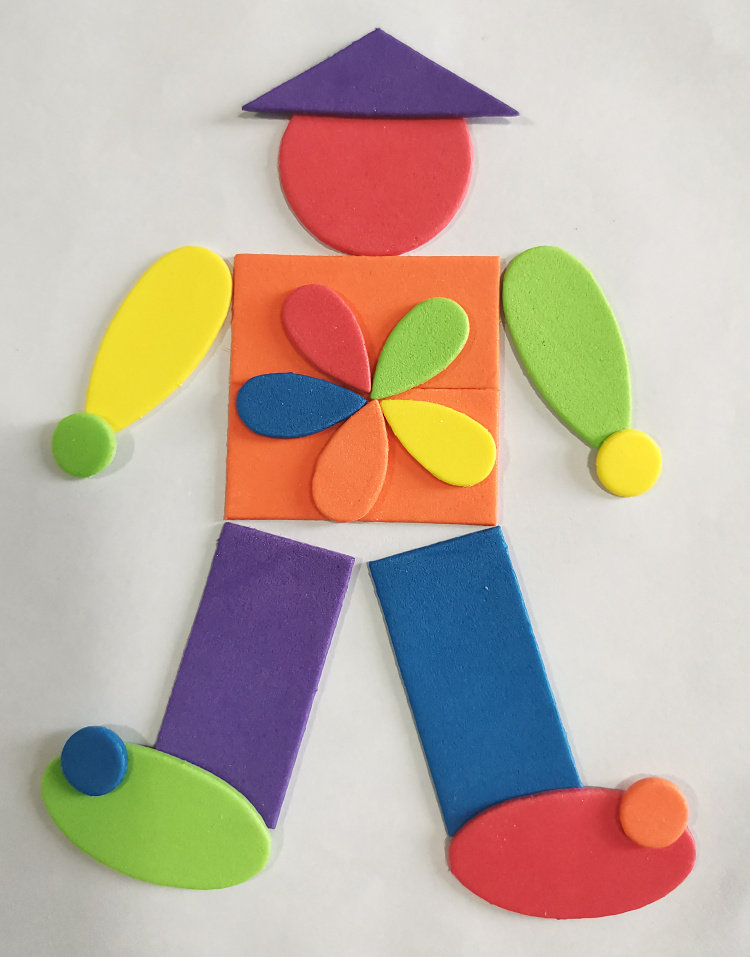 180个含水水滴椭圆形贴纸几何图形创意拼贴拼图儿童贴纸