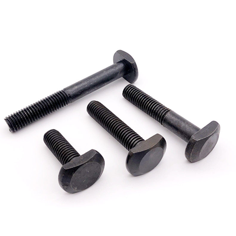 t型螺丝4.8级gb37发黑t行槽用螺栓t形压板螺丝m8m10m12 - 天天淘