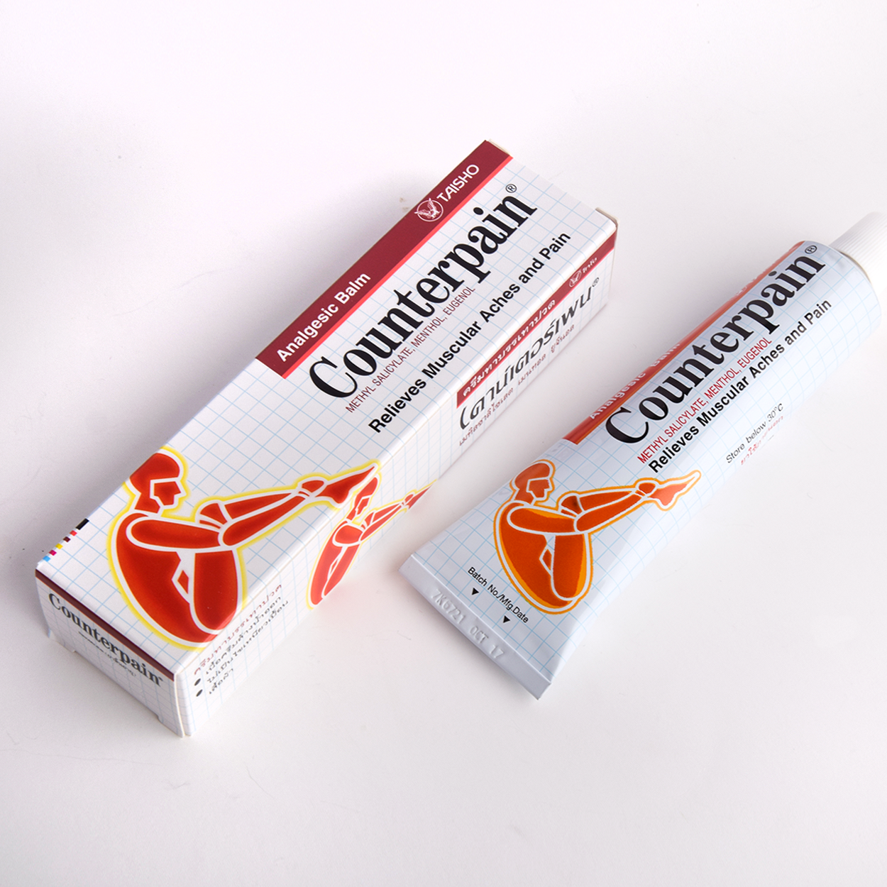 酸痛counterpain泰国关节膝盖按摩施贵宝肌肉60g温热型清凉油