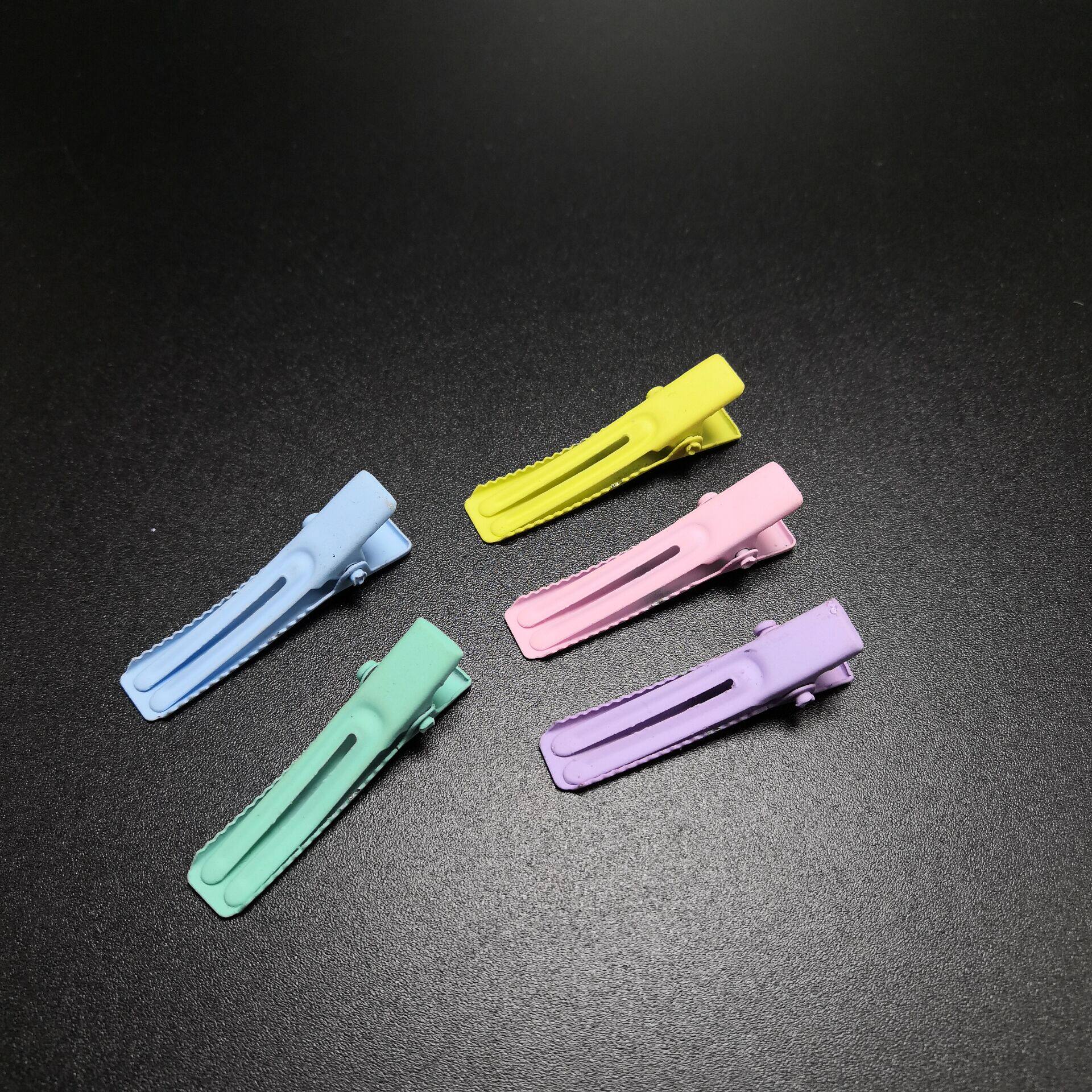 糖果色发卡卡子夹子双叉鸭嘴夹碎发刘海手工diy发饰