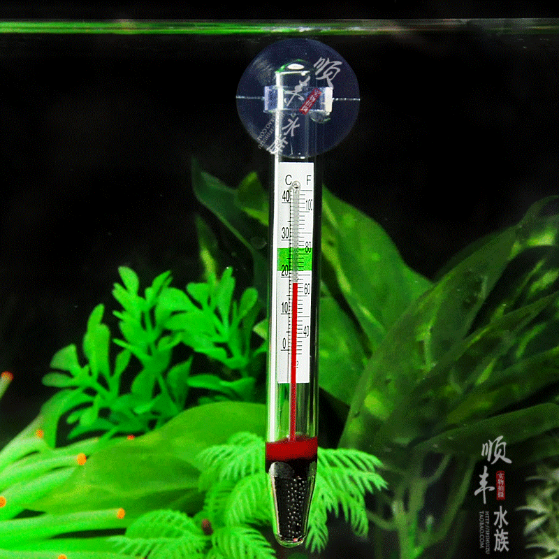 鱼缸水族箱温度计玻璃液晶数字高精度温度表乌龟缸刻度潜水测温仪