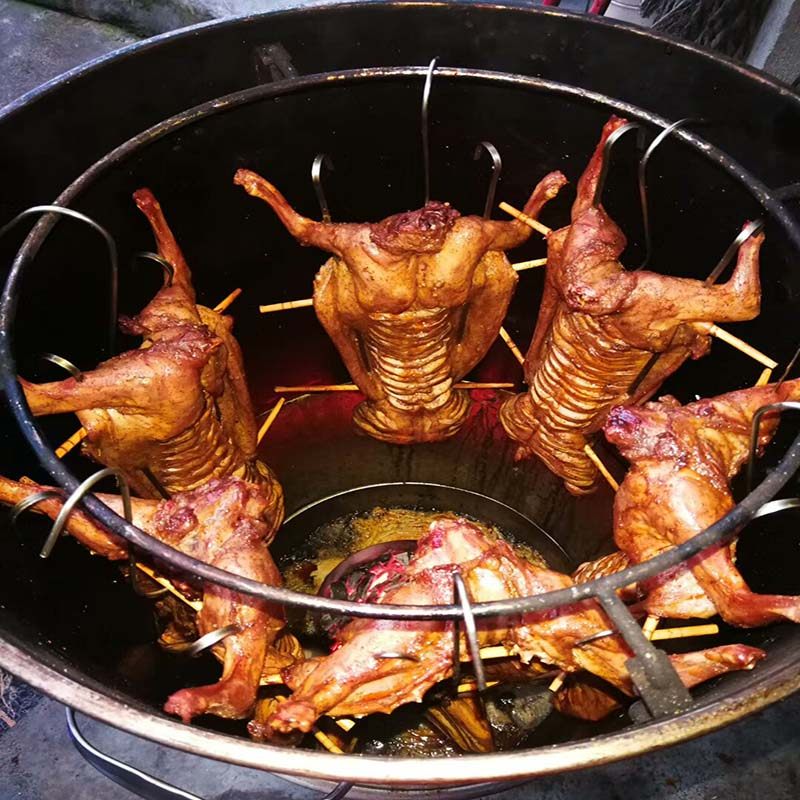 烧烤烤炉吊炉不锈钢五花肉熏腊肉腊肠烤鸭羊腿烧烤炉