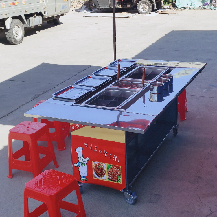 商业/办公家具 69 餐车 69 包邮早餐移动餐车涮串车关东煮麻辣烫