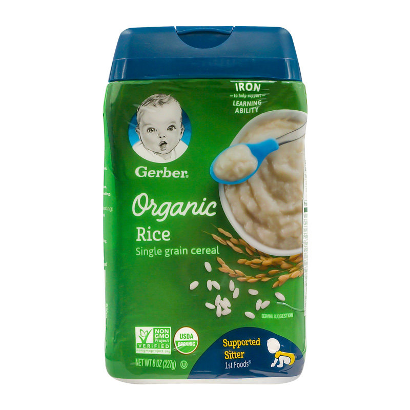 美国进口gerber嘉宝1段有机大米一段米粉婴幼儿米粉