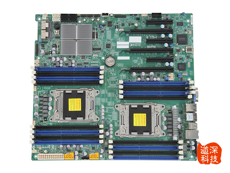 超微x9dr3f双路主板x79diy办公虚拟多开作图主板