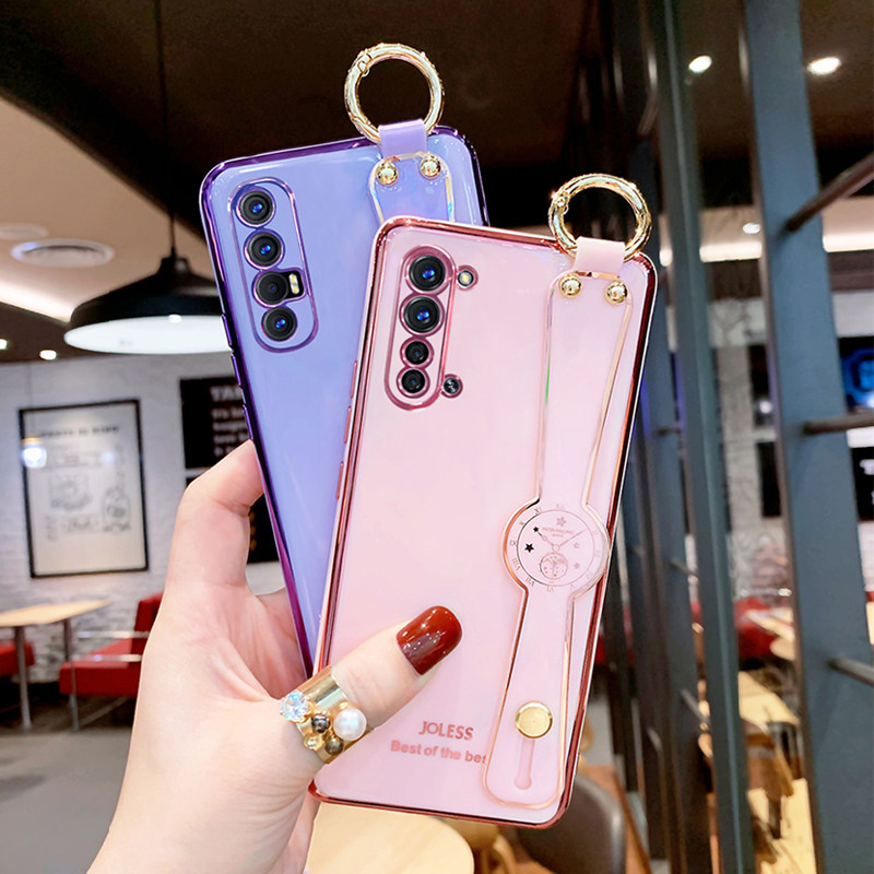opporeno3手机壳新款创意时钟腕带reno3pro高档女款reno3元气版潮牌