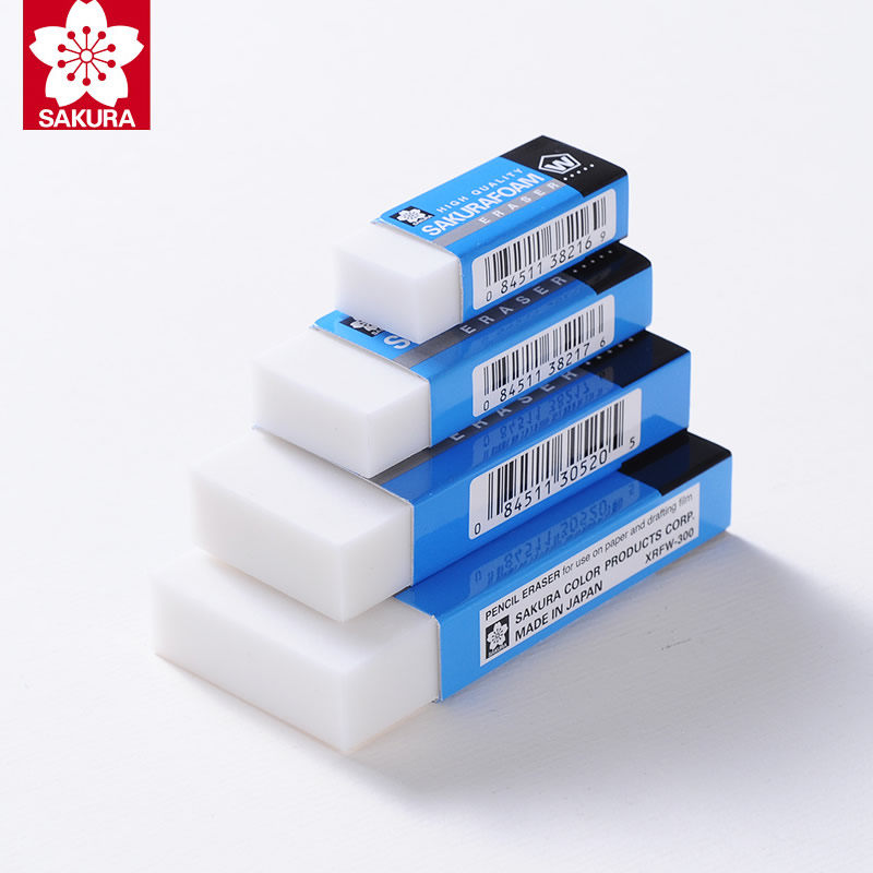 橡皮擦专用橡皮日本用不素描学生美术xrfw60sakura橡皮