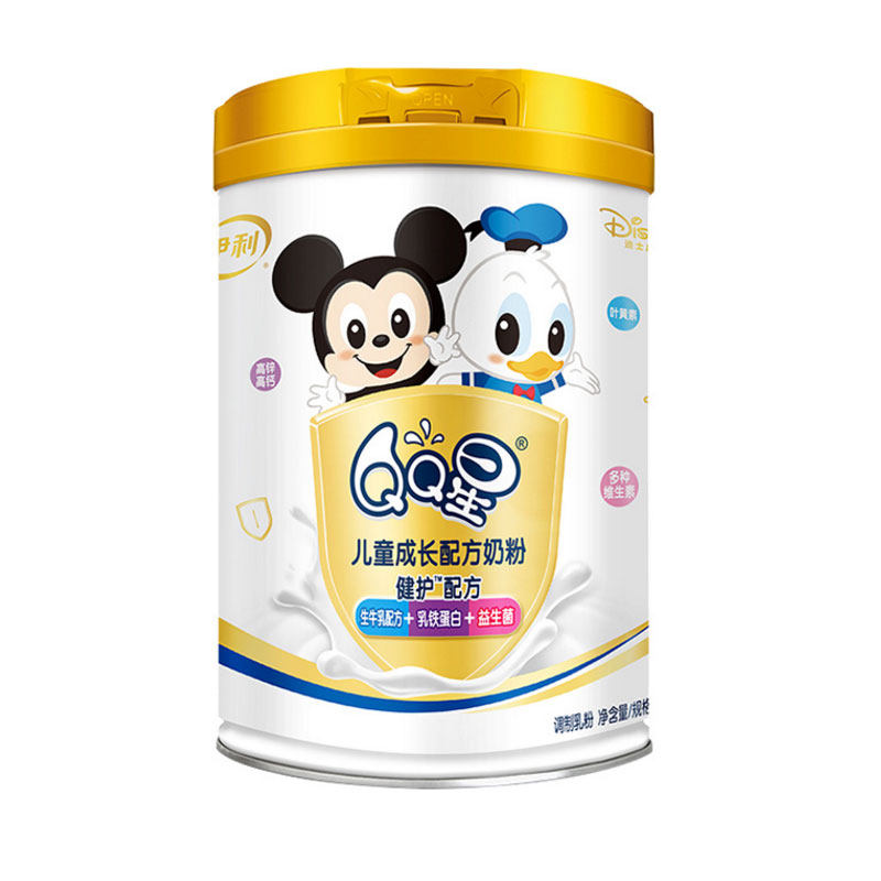 儿童奶粉伊利qq星健成长牛奶4段800g学生婴幼儿牛奶粉