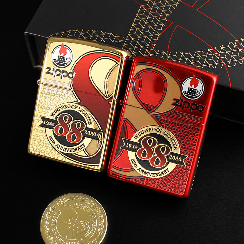 zippo打火机芝宝88周年收藏版纪念版限量1888套礼盒盒装zippo