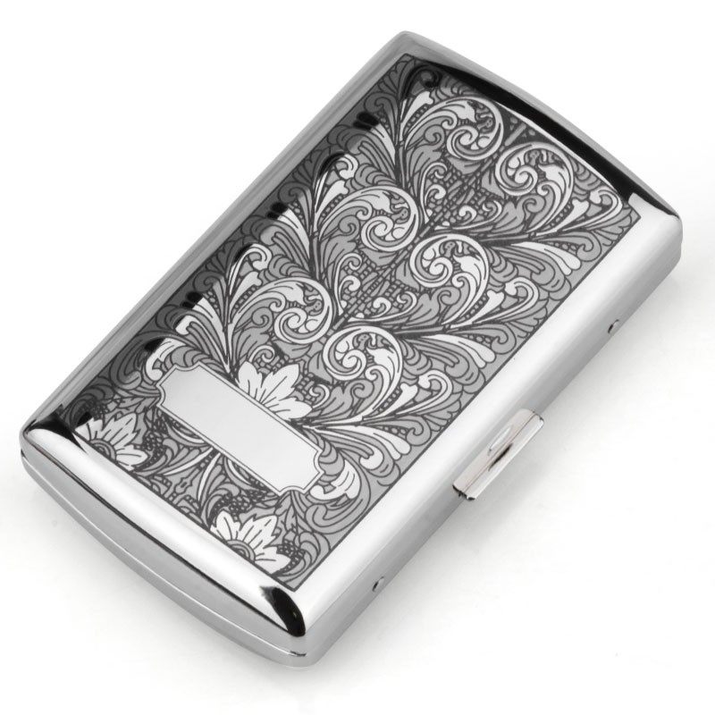 日本坪田pearl珍珠明珠烟盒超薄便携时尚黄铜烟盒