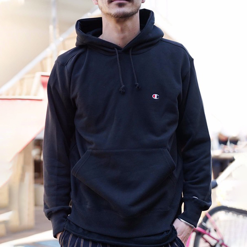 现货Champion加绒日版小C刺绣冠军情侣装2021新款潮流连帽卫衣ins