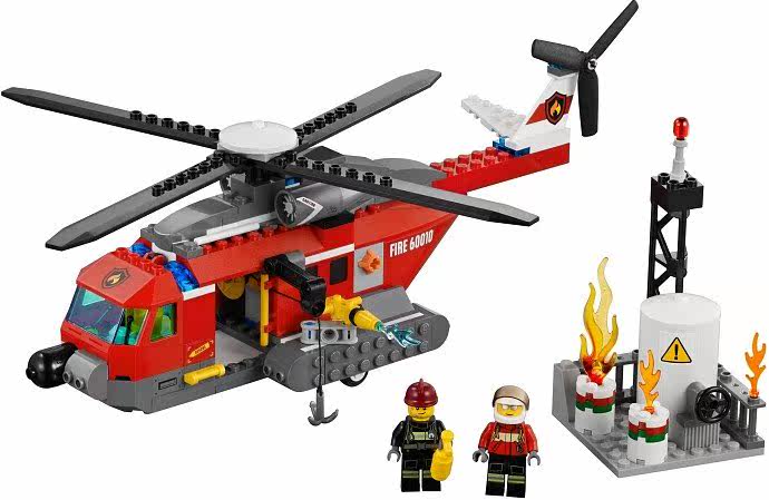 美国直邮绝版全新lego60010城市系列消防直升机2013建构